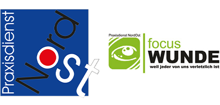 Logo praxisdienst nordost focus wunde